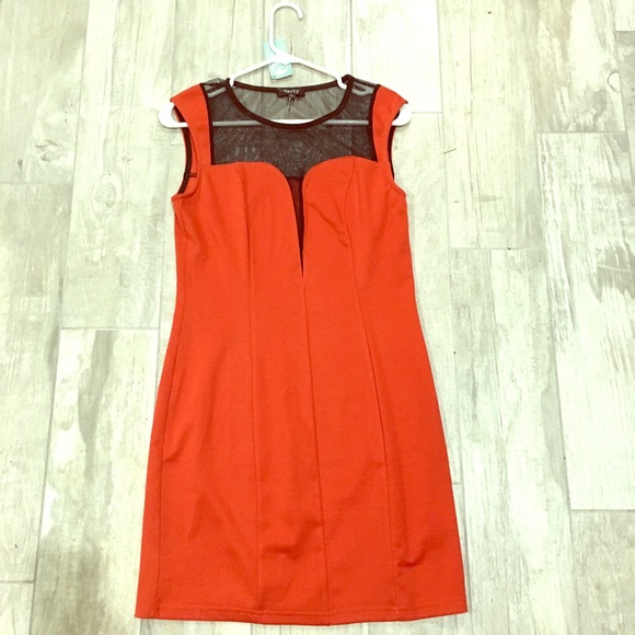 verty Dresses & Skirts - Verty Burnt Orange Date Night Dress